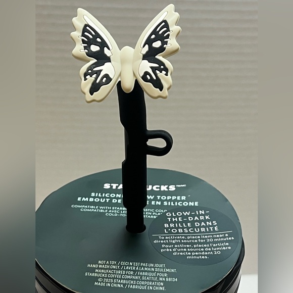 Starbucks Tumbler Matte Black Prism w/ Glow in The Dark Moth Halloween 2025 24oz - Picture 7 of 8